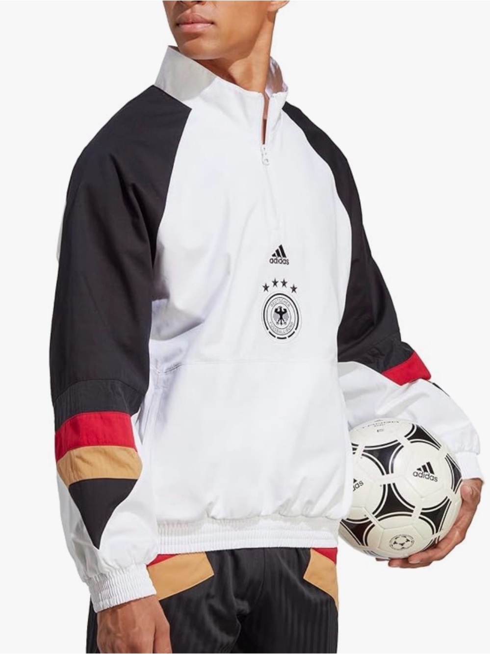 ADIDAS Germany 2022 National Team Icon Raglan Quarter-Zip Jacket -  2XL - NWOT